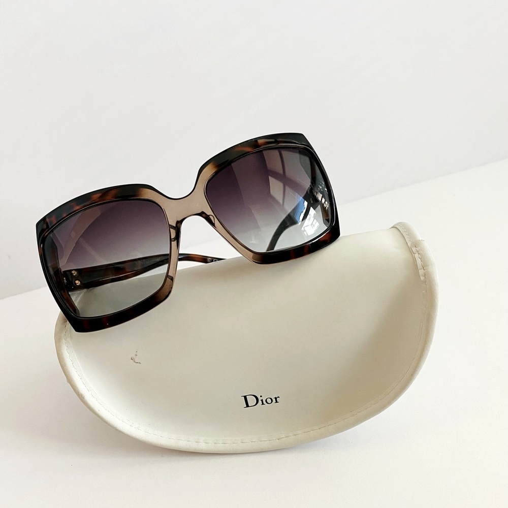 Dior Brown Square Sunglasses